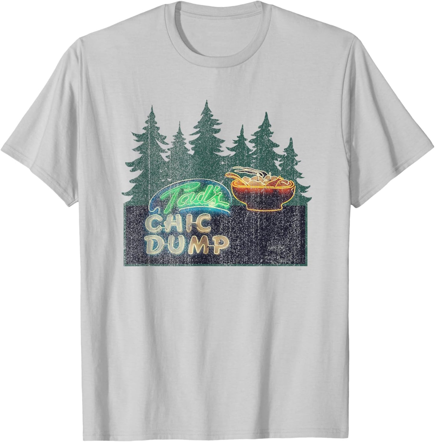 Tad's Chic Dump Funny Food Tad Chicken Dumpling T-Shirt - T-Shirt | Ash