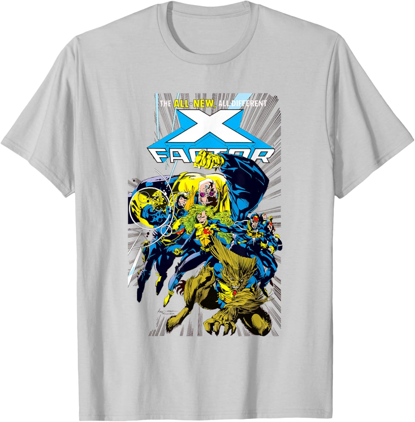 Marvel X-Men All New All Different X Factor Comic Cover T-Shirt - T-Shirt | Ash