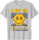 Childhood Cancer Awareness Smile Face Gold Ribbon Support T-Shirt - T-Shirt | Ash