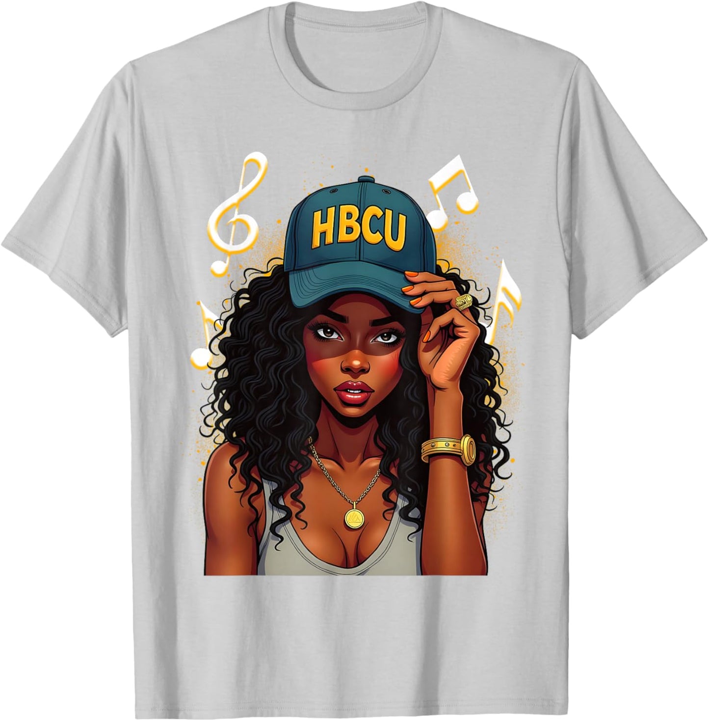 Black History Month HBCU Teacher Student Afro Women Girls T-Shirt - T-Shirt | Ash