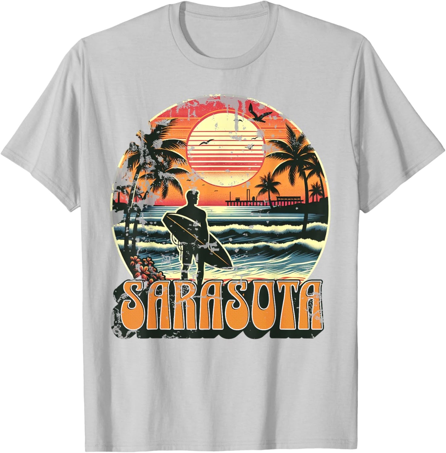 Sarasota T-Shirt - T-Shirt | Ash