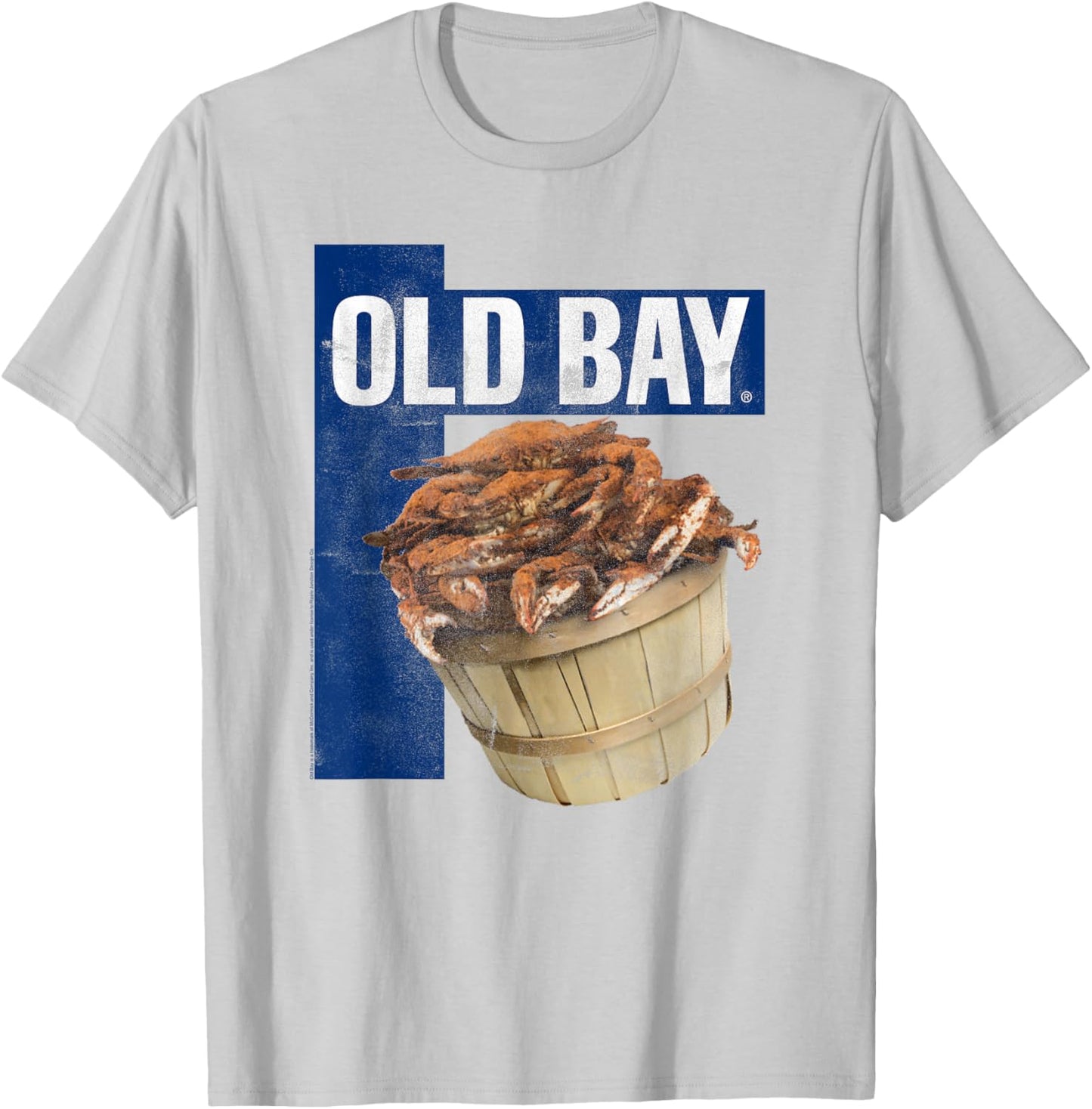 Old Bay Crab Seasoning Distressed T-Shirt - T-Shirt | Ash