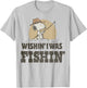 Peanuts Snoopy Wishin' I Was Fishin' T-Shirt - T-Shirt | Ash