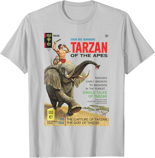 Tarzan Of The Apes Jungle Tales Cover Art T-Shirt - T-Shirt | Ash