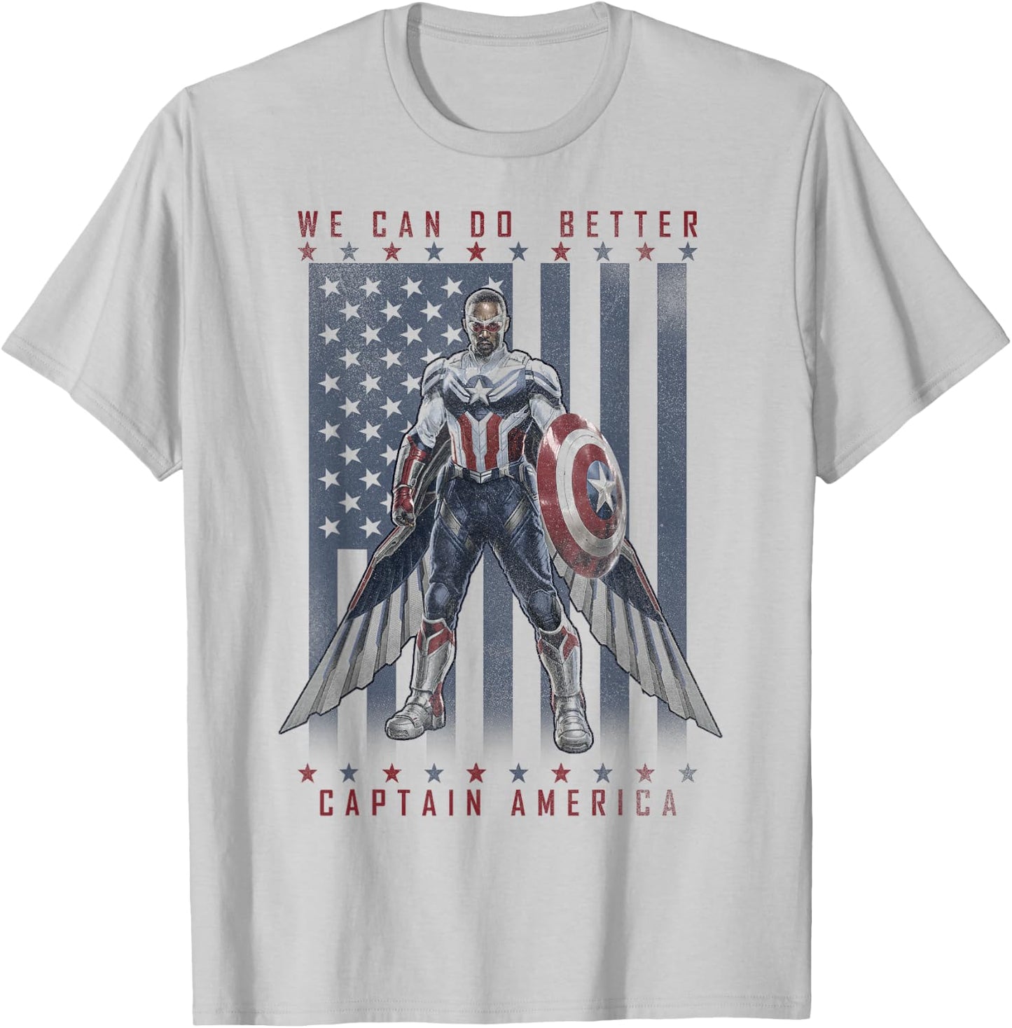 Marvel The Falcon And The Winter Soldier We Can Do Better T-Shirt - T-Shirt | Ash