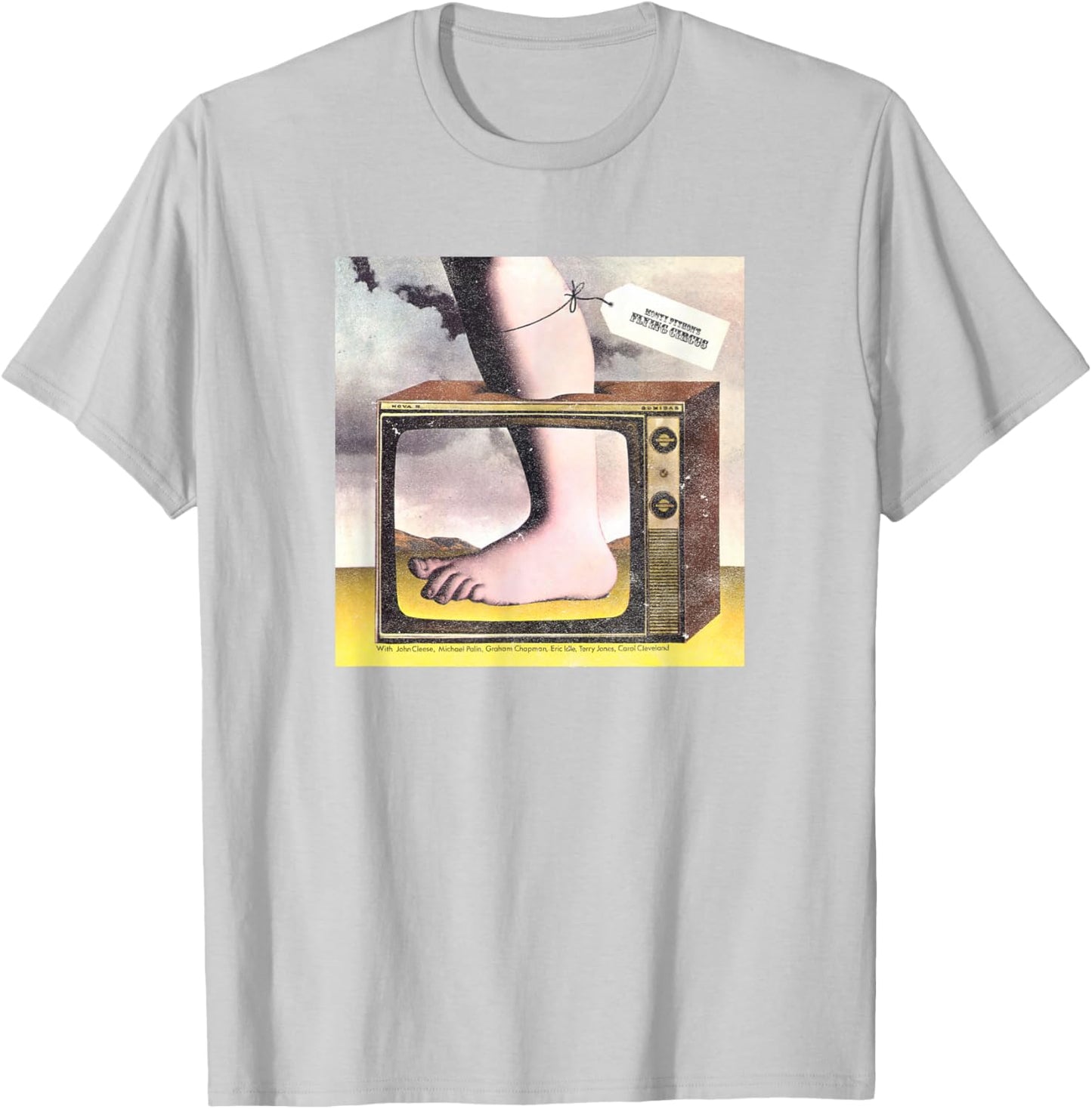 Monty Python Offizieller TV-Fuß Fliegender Zirkus T-Shirt - T-Shirt | Ash