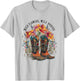 Wild Flowers - Wild Horses Cowgirl Boot Western Flower T-Shirt - T-Shirt | Ash