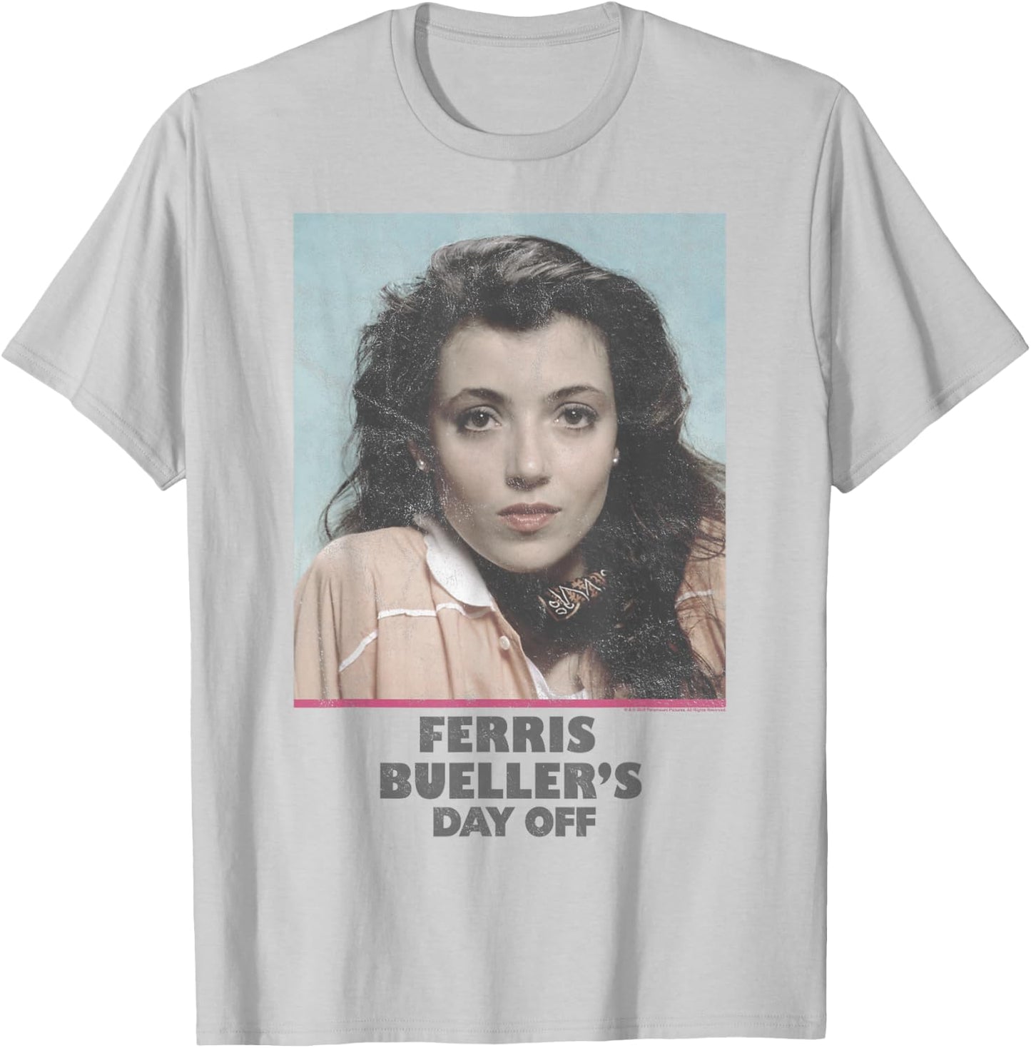 Ferris Bueller's Day Off Sloane Peterson Portrait T-Shirt - T-Shirt | Ash