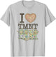 Teenage Mutant Ninja Turtles I Love TMMT Pizza Team Portrait T-Shirt - T-Shirt | Ash