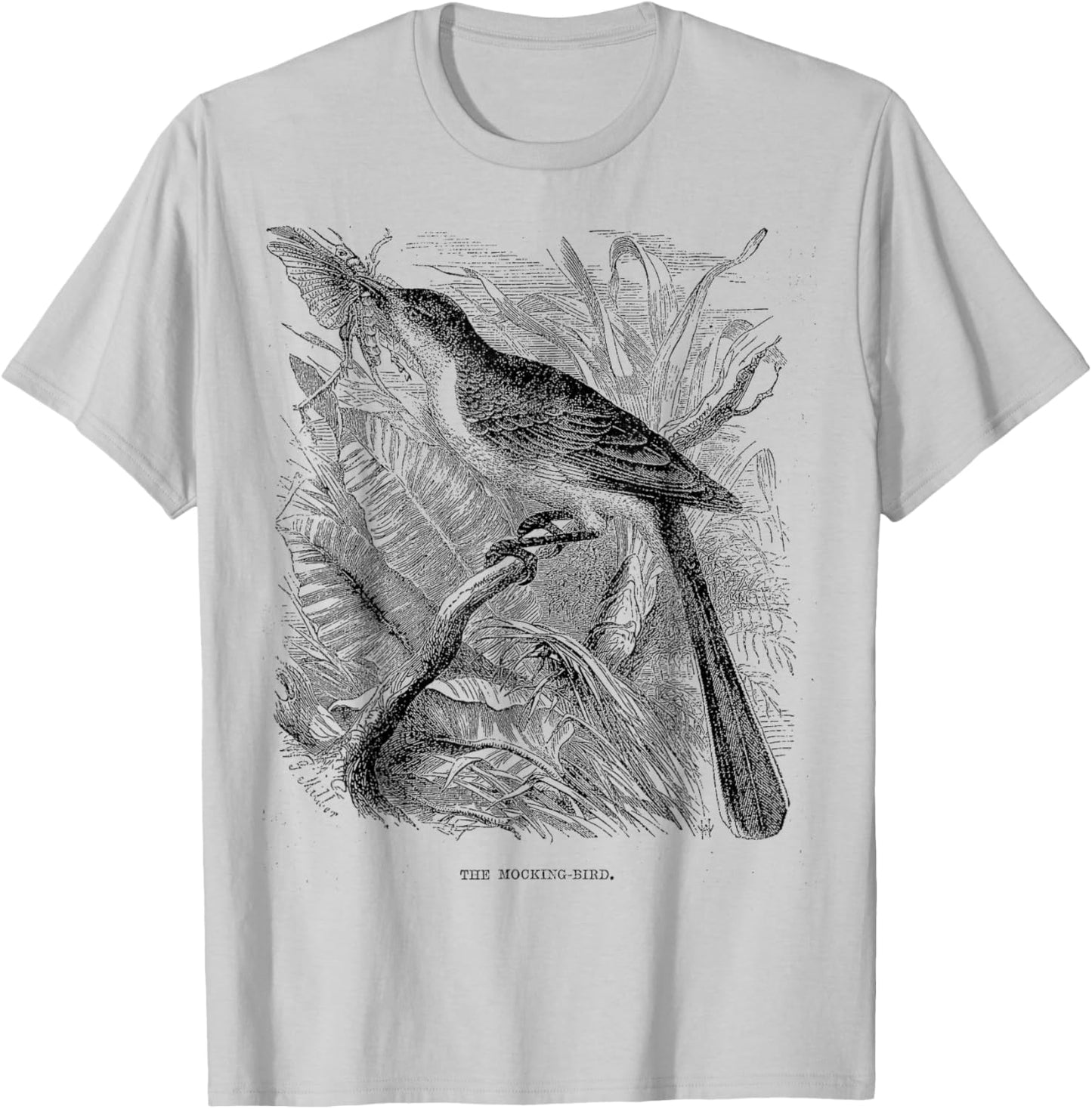 Mockingbird bird Texas Vintage Mockingbird bird Texas T-Shirt - T-Shirt | Ash