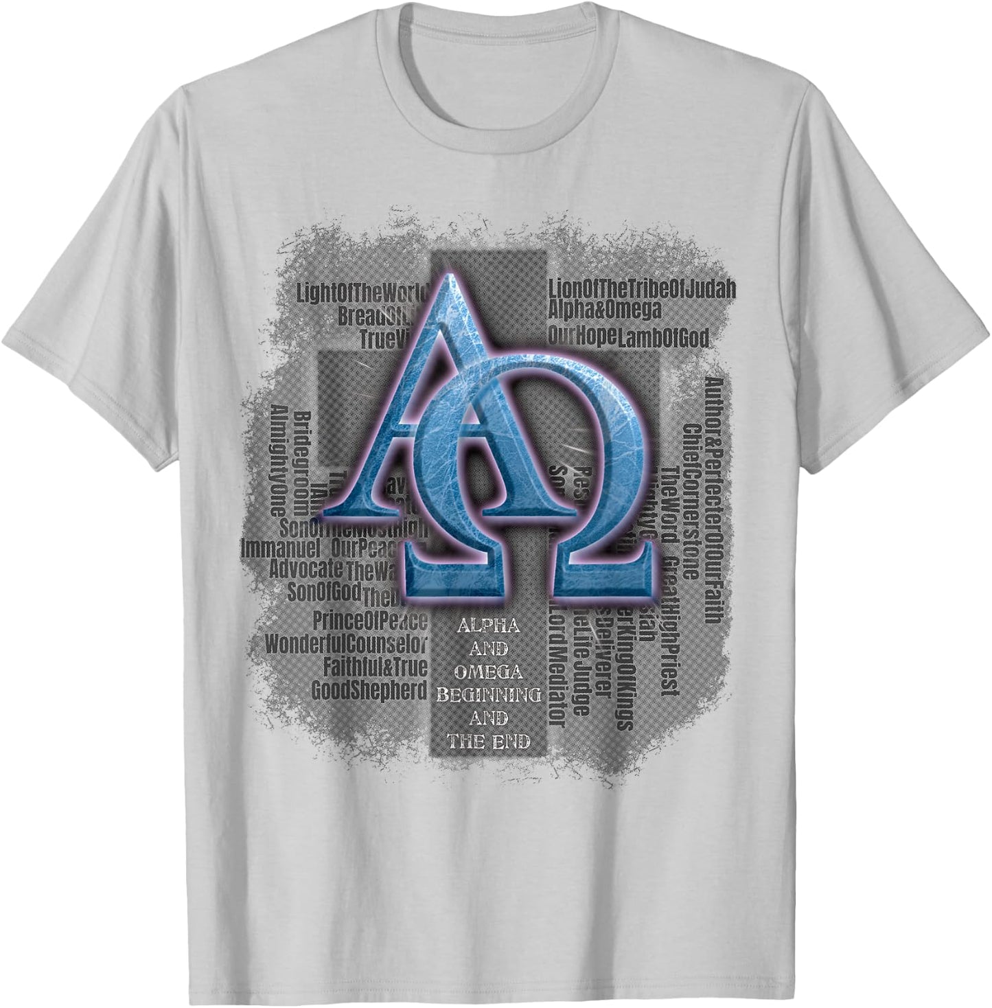 Jesus - Alpha and Omega T-Shirt - T-Shirt | Ash