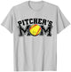 Softball Pitcher's Mom T-Shirt - T-Shirt | Ash