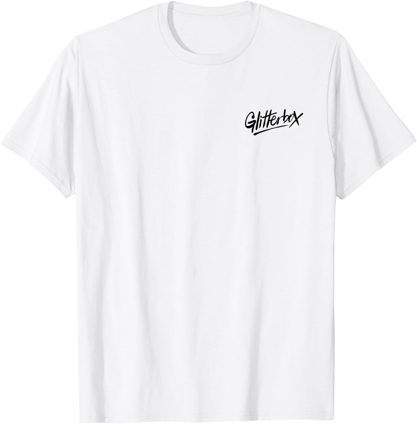 Glitterbox Black Logo Pocket Print T-Shirt - T-Shirt | White