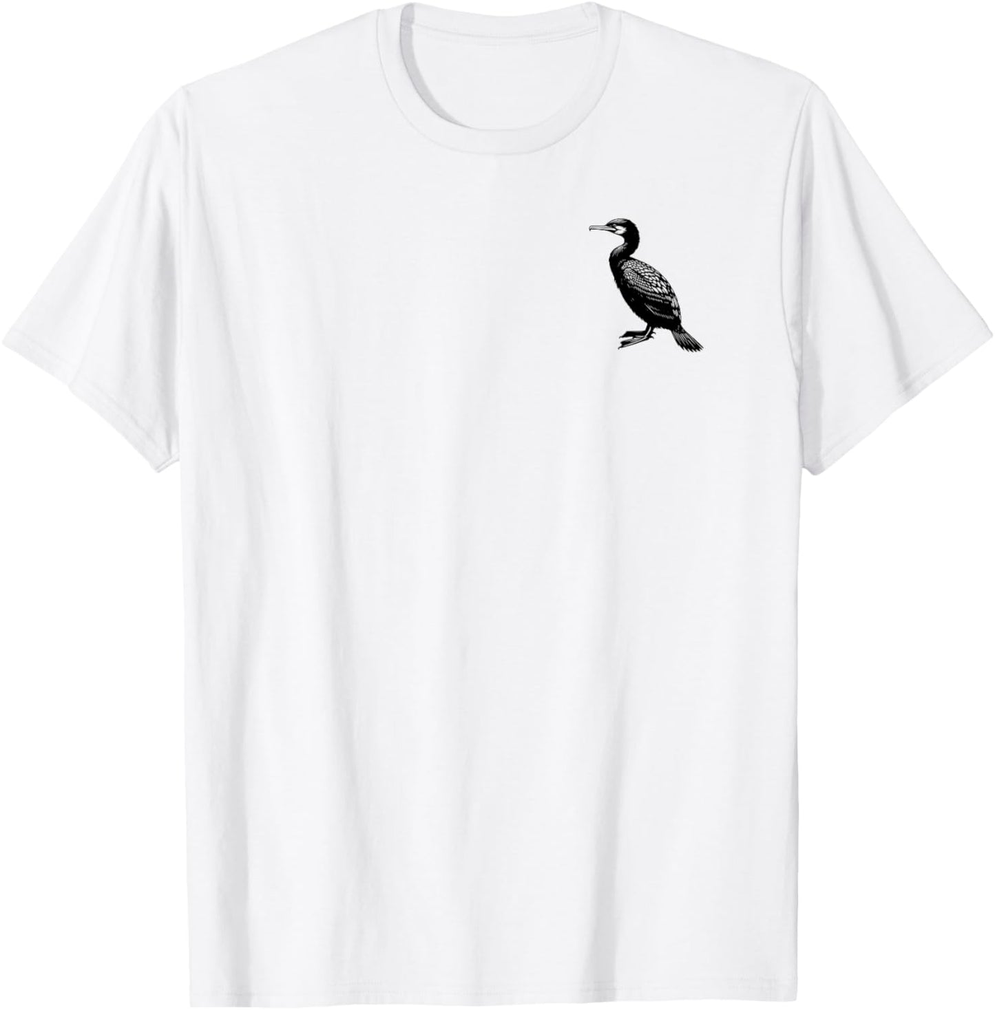 Cormorant Dad Mom Lover - Monochromatic Cormorant T-Shirt - T-Shirt | White