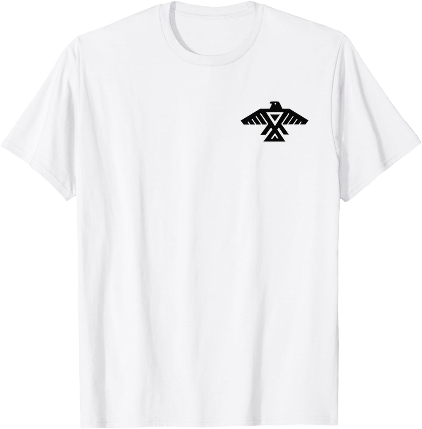 Anishinaabe Thunderbird Flag Symbol Anishinabe T-Shirt - T-Shirt | White
