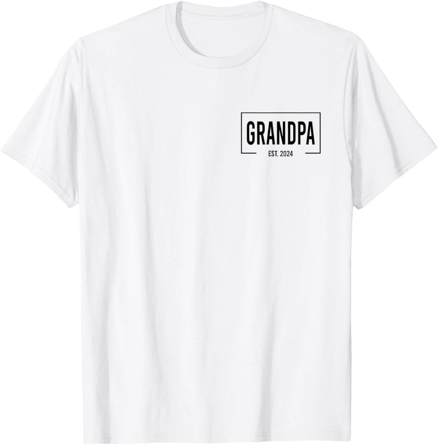Grandpa Est. 2024 Logo Paps Loading New Grandpa T-Shirt - T-Shirt | White