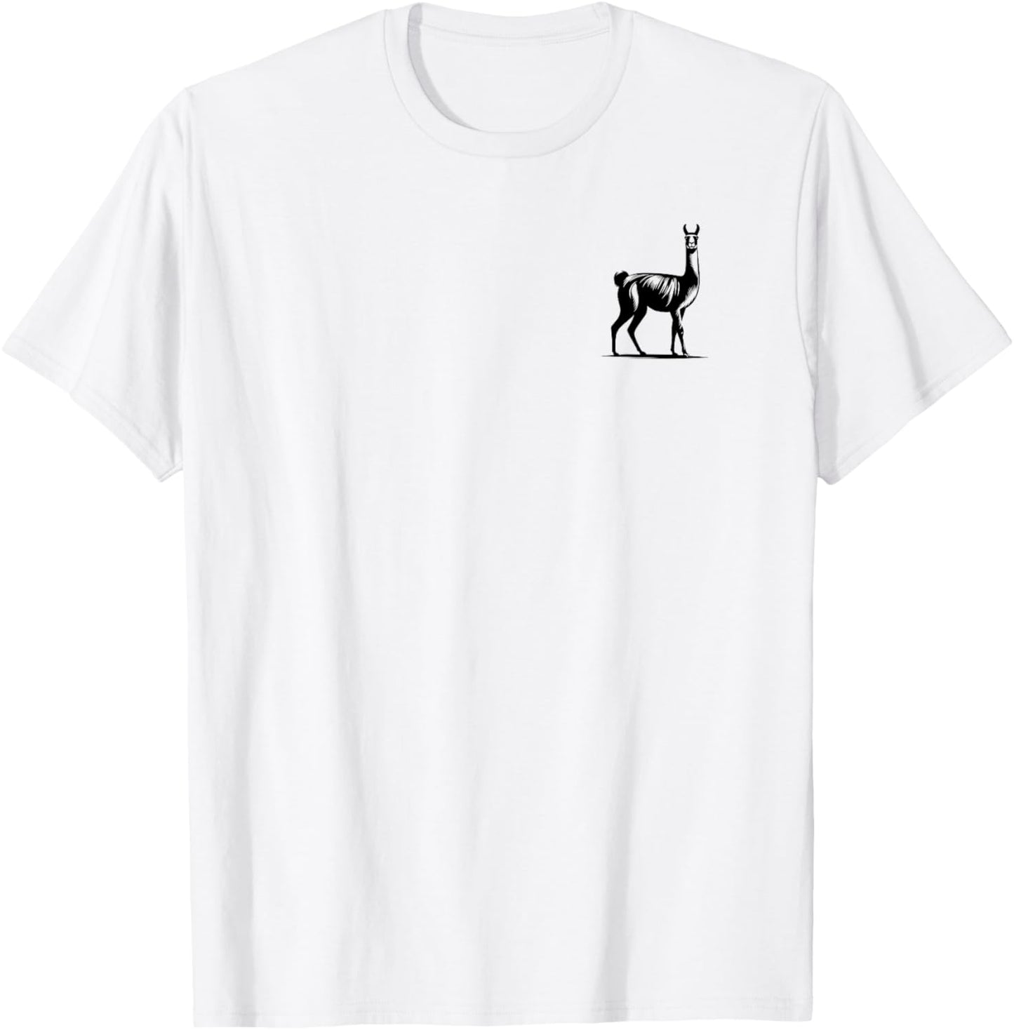 Guanaco Dad Mom Lover - Monochromatic Guanaco T-Shirt - T-Shirt | White