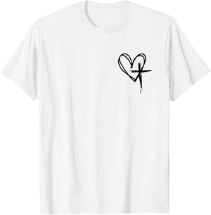 Jesus Has My Back T-Shirt - T-Shirt | White
