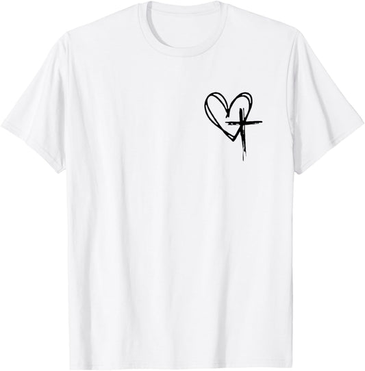 Jesus Has My Back T-Shirt - T-Shirt | White