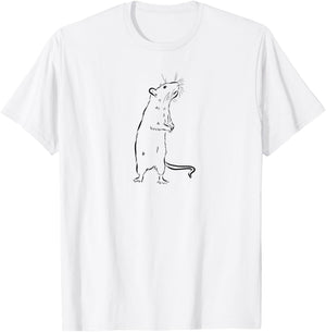 Cute Funny Pet Rat Lover T-Shirt - T-Shirt | White