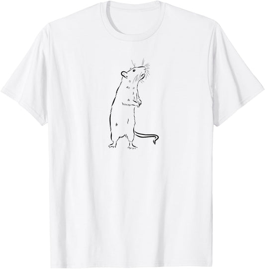 Cute Funny Pet Rat Lover T-Shirt - T-Shirt | White