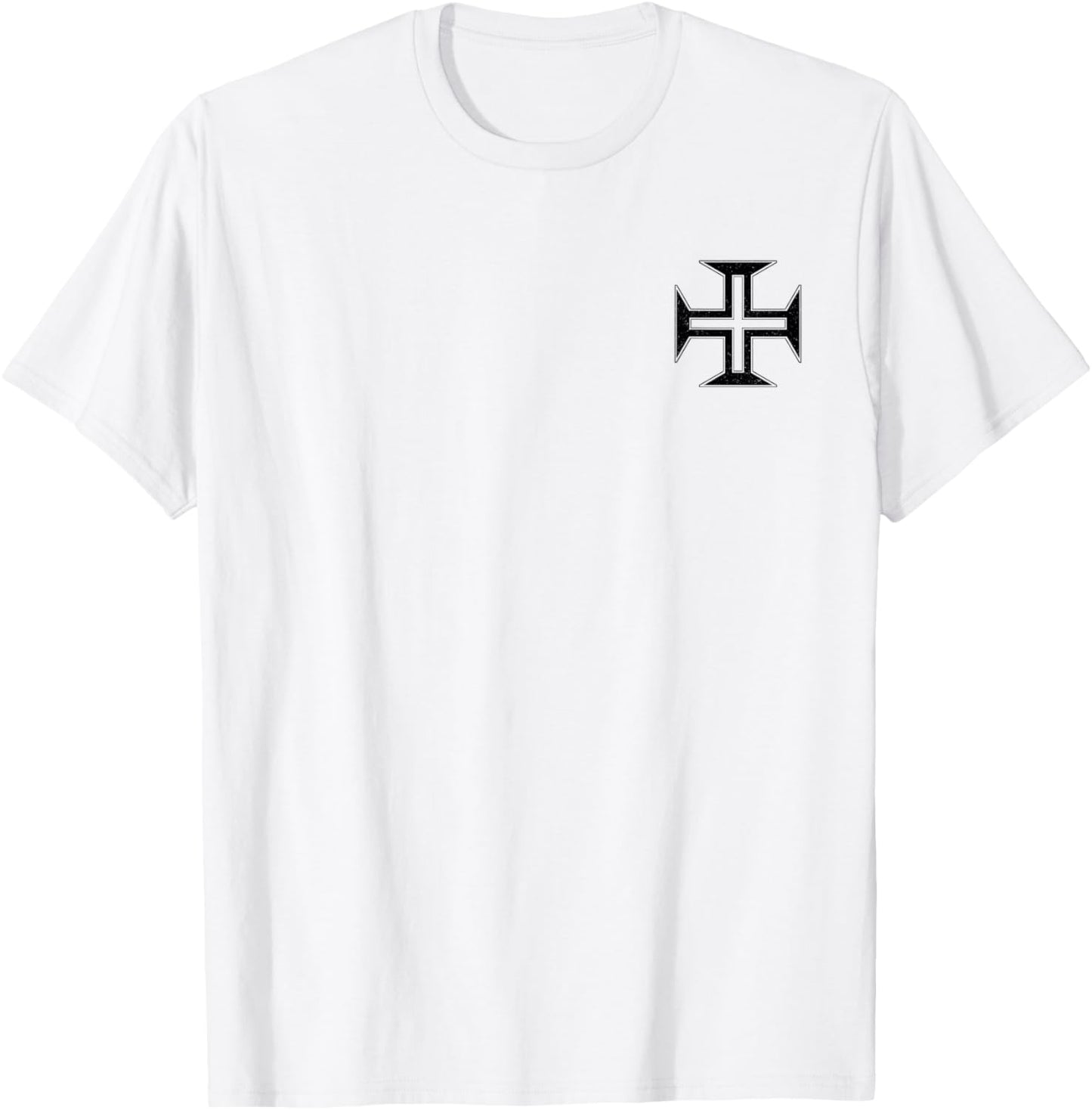 Portuguese Cross Order of Christ Cross Portugal T-Shirt - T-Shirt | White