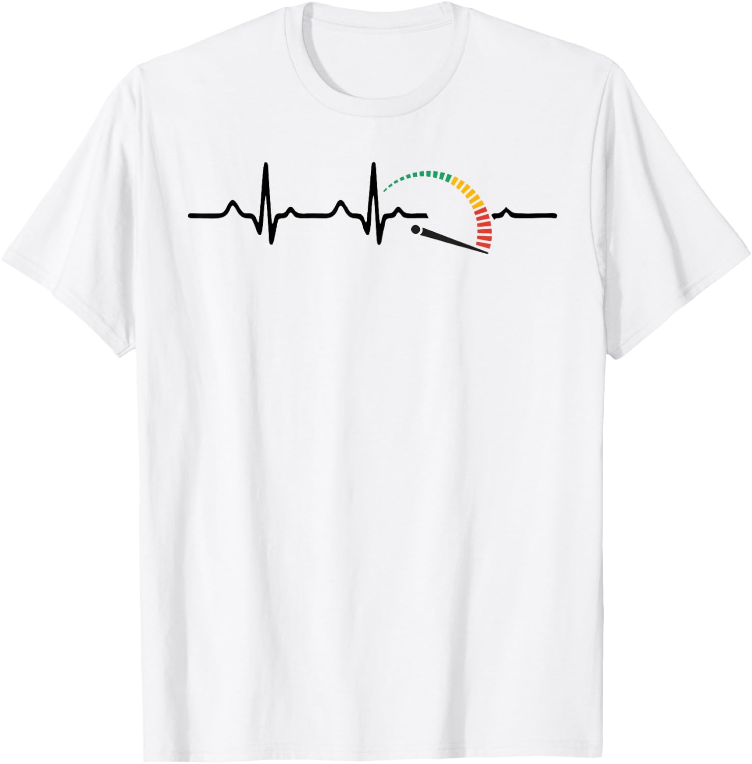 Speedometer Heartbeat Funny Auto Mechanic women T-Shirt - T-Shirt | White