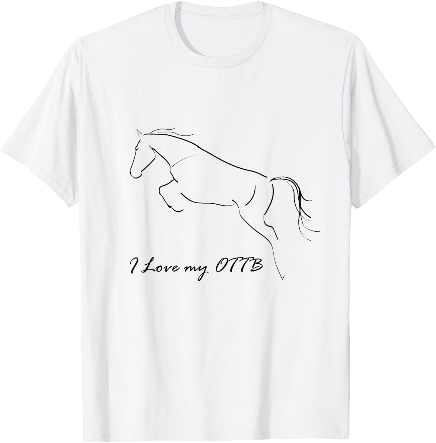 I Love My OTTB Calligraphy T-Shirt - T-Shirt | White