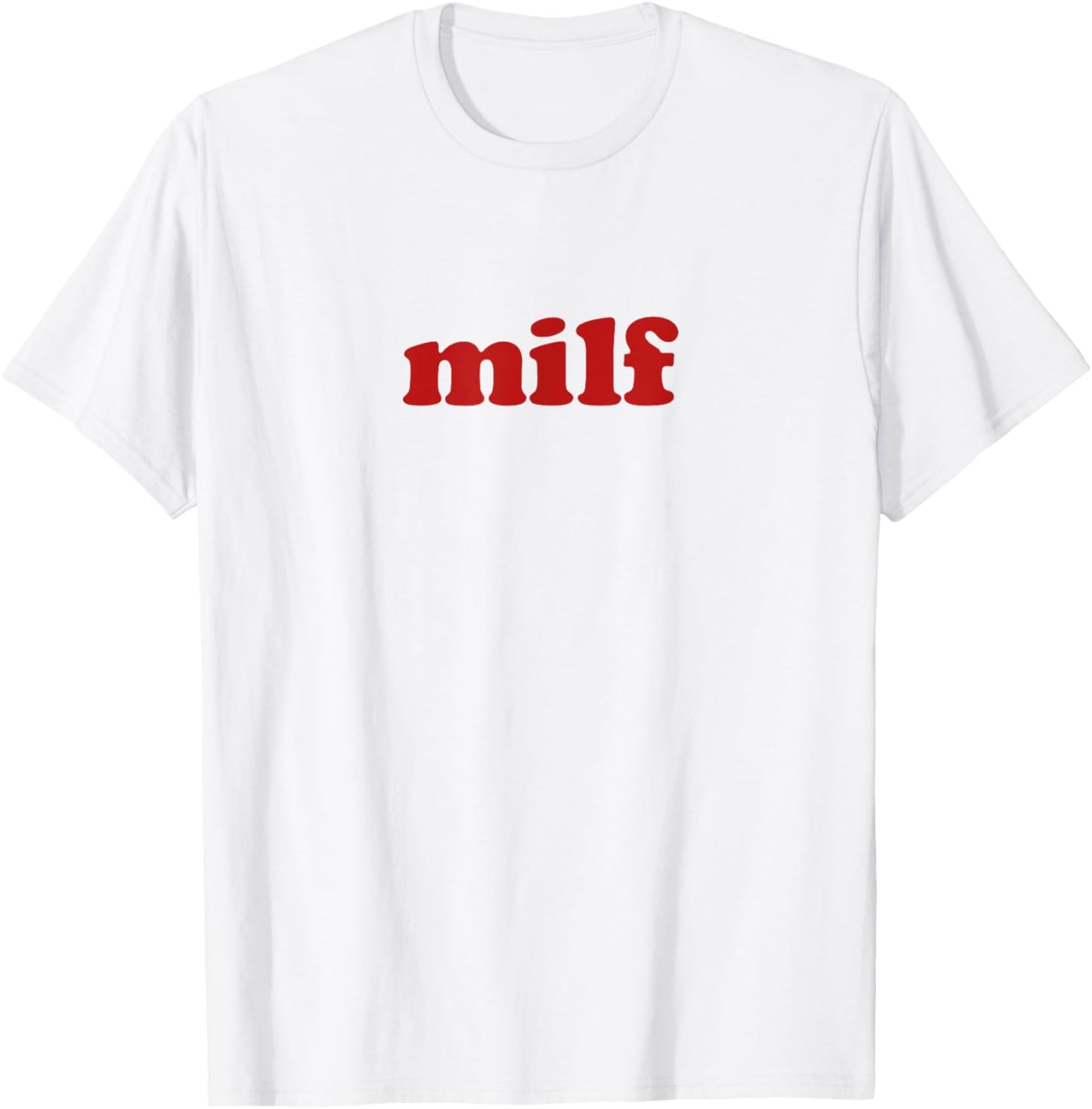 milf y2k aesthetic , white, S T-Shirt - T-Shirt | White