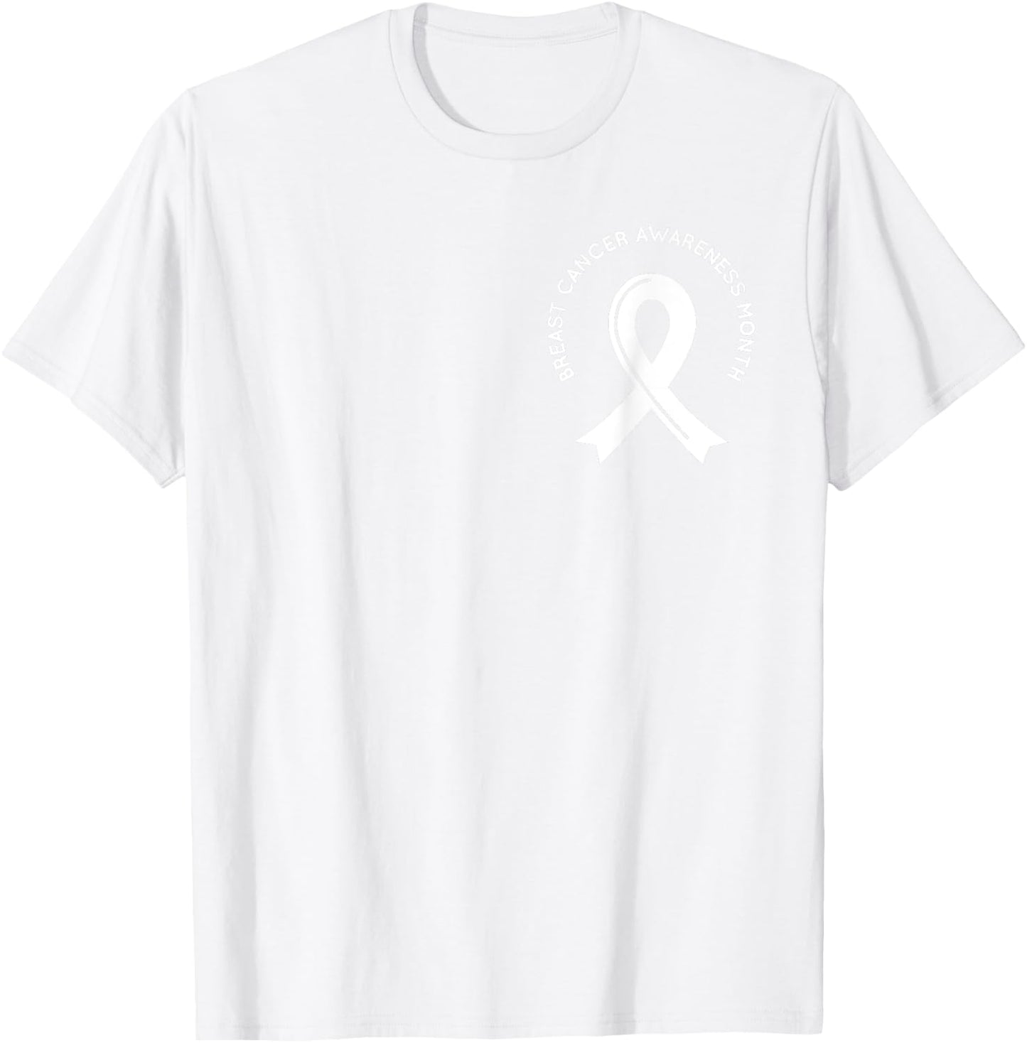 Breast Cancer Awareness Pink Ribbon Support Squad Cancer T-Shirt - T-Shirt | White