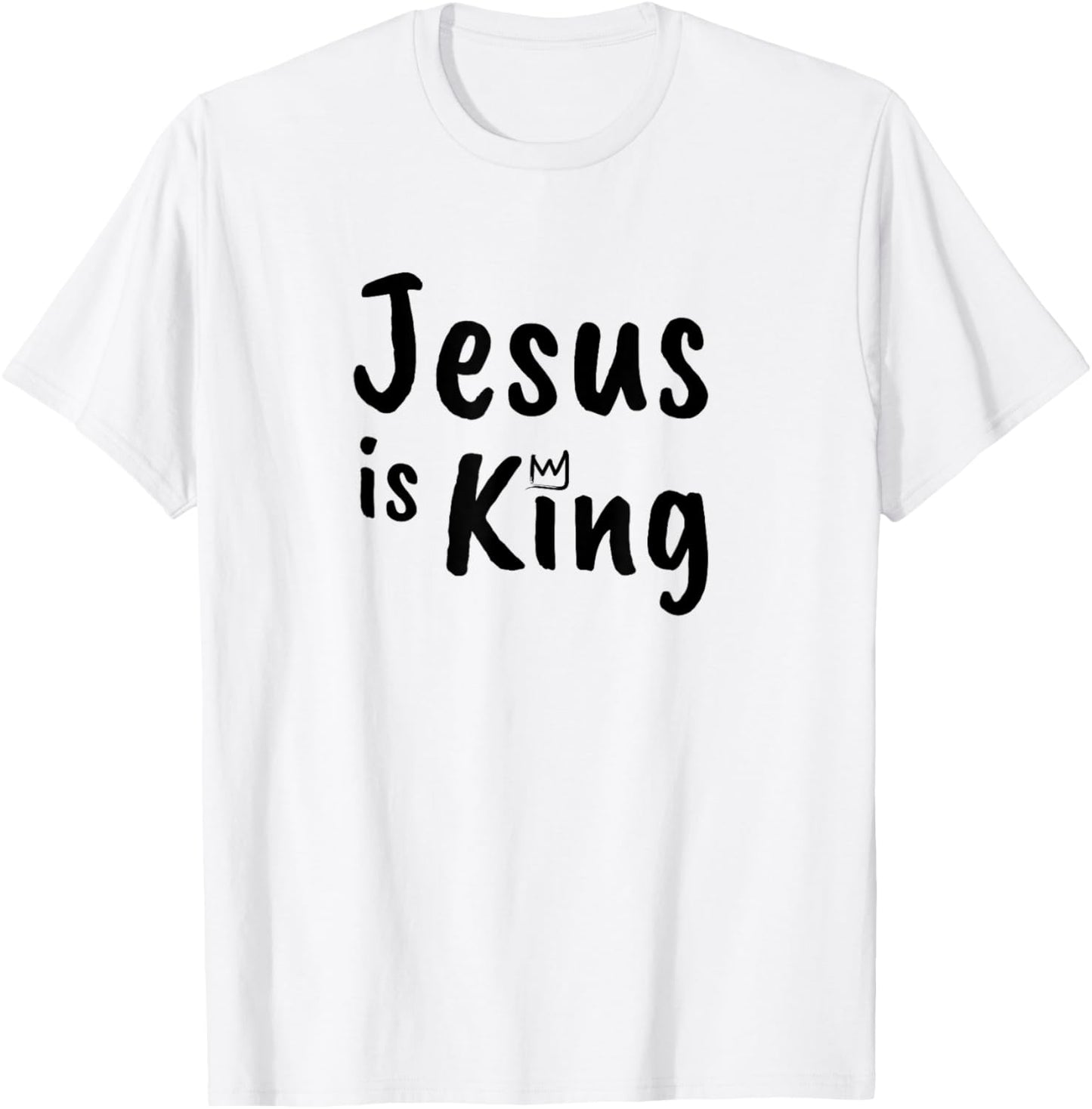 Christianity Faith Jesus Is King Christian T-Shirt - T-Shirt | White