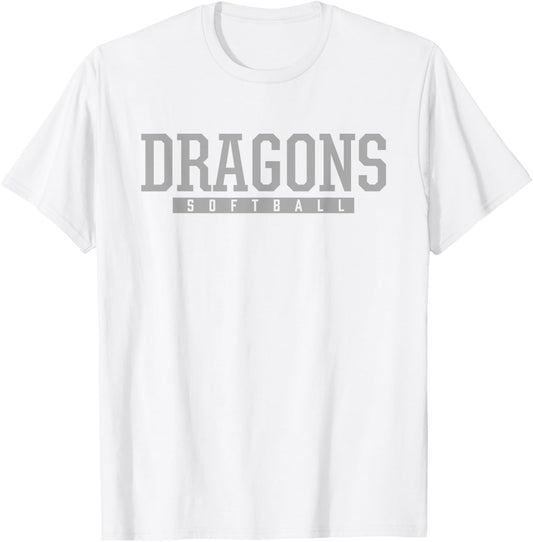 West Davidson Dragons Softball HS T-Shirt - T-Shirt | White