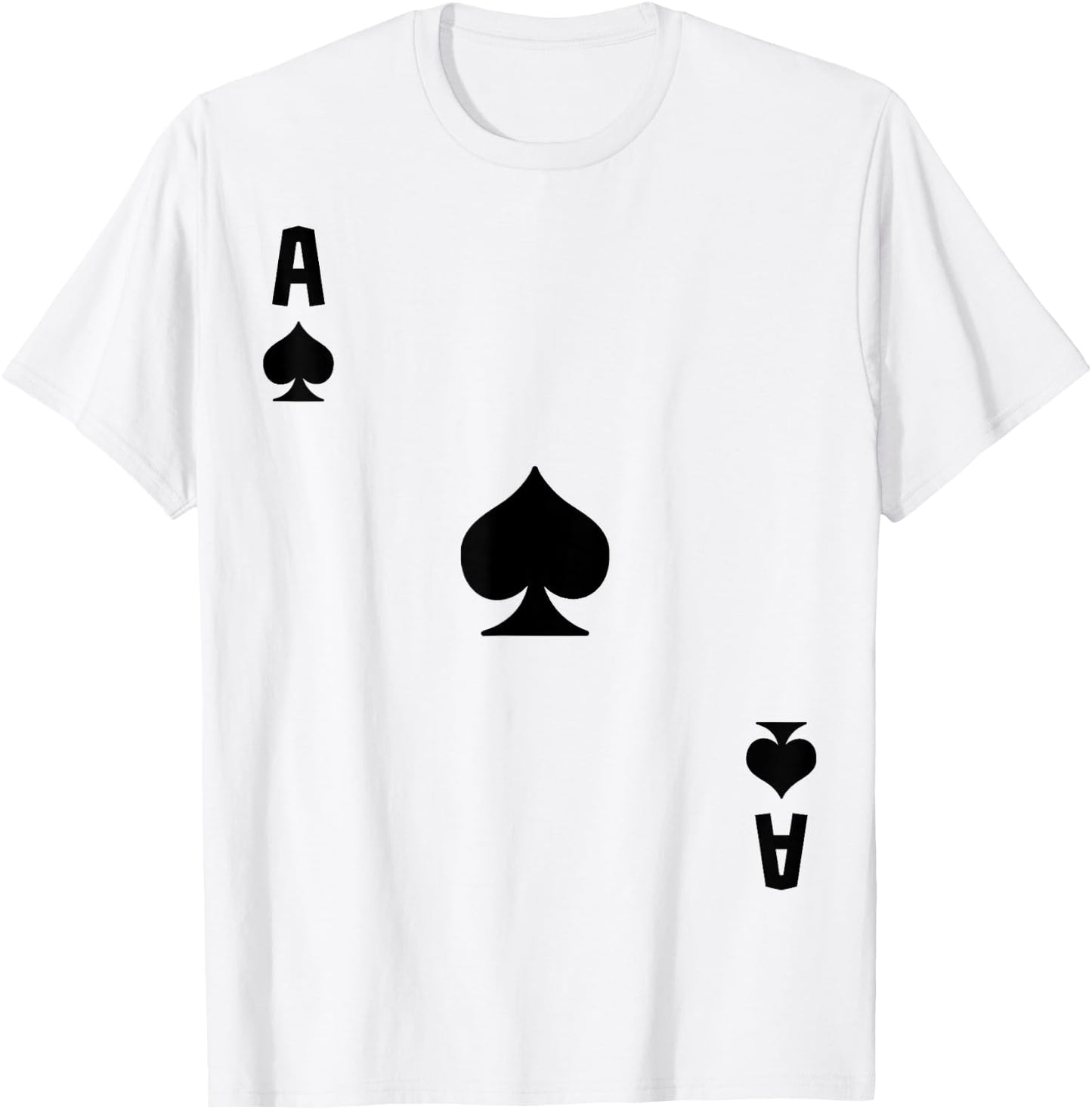 Ace of Spades Cards Deck Halloween Costume T-Shirt - T-Shirt | White