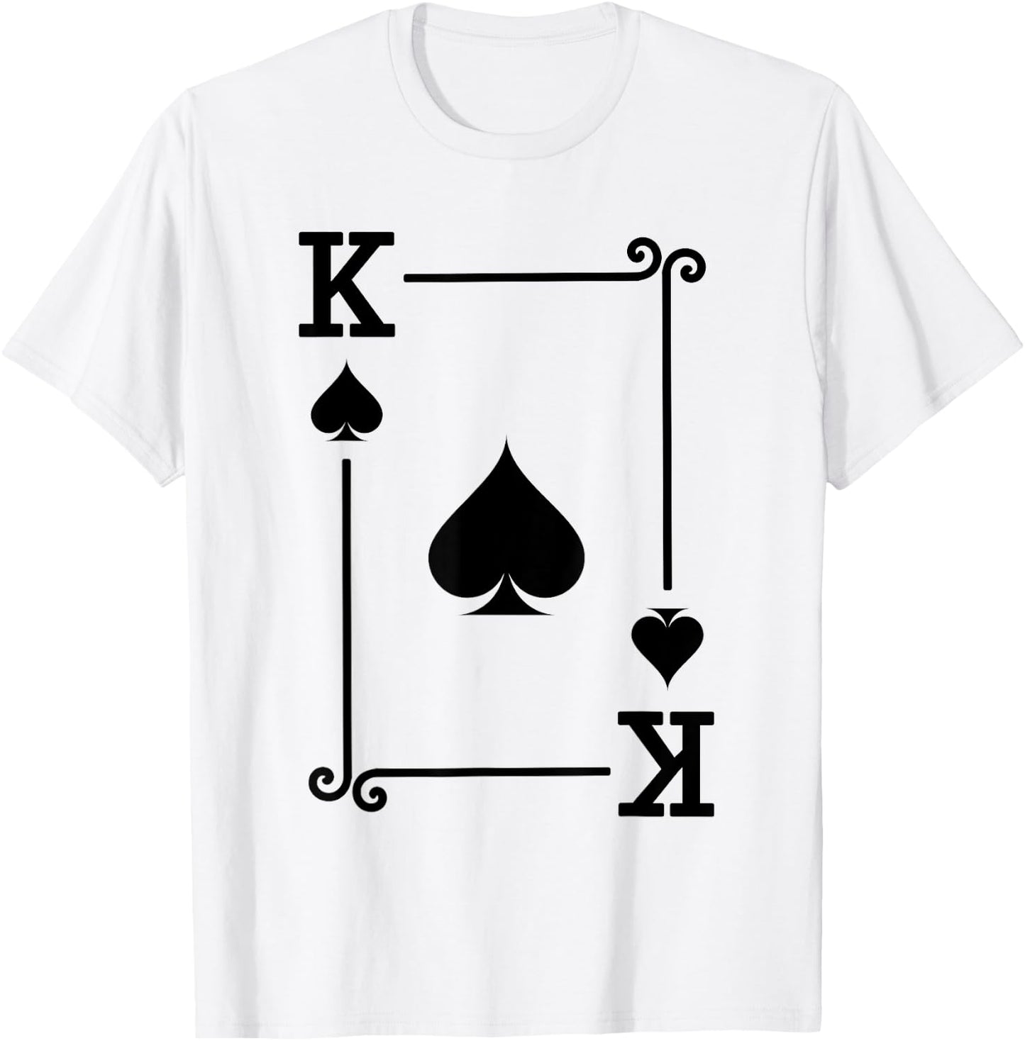 King Spades Card Costume - Playing Cards - King Spades T-Shirt - T-Shirt | White