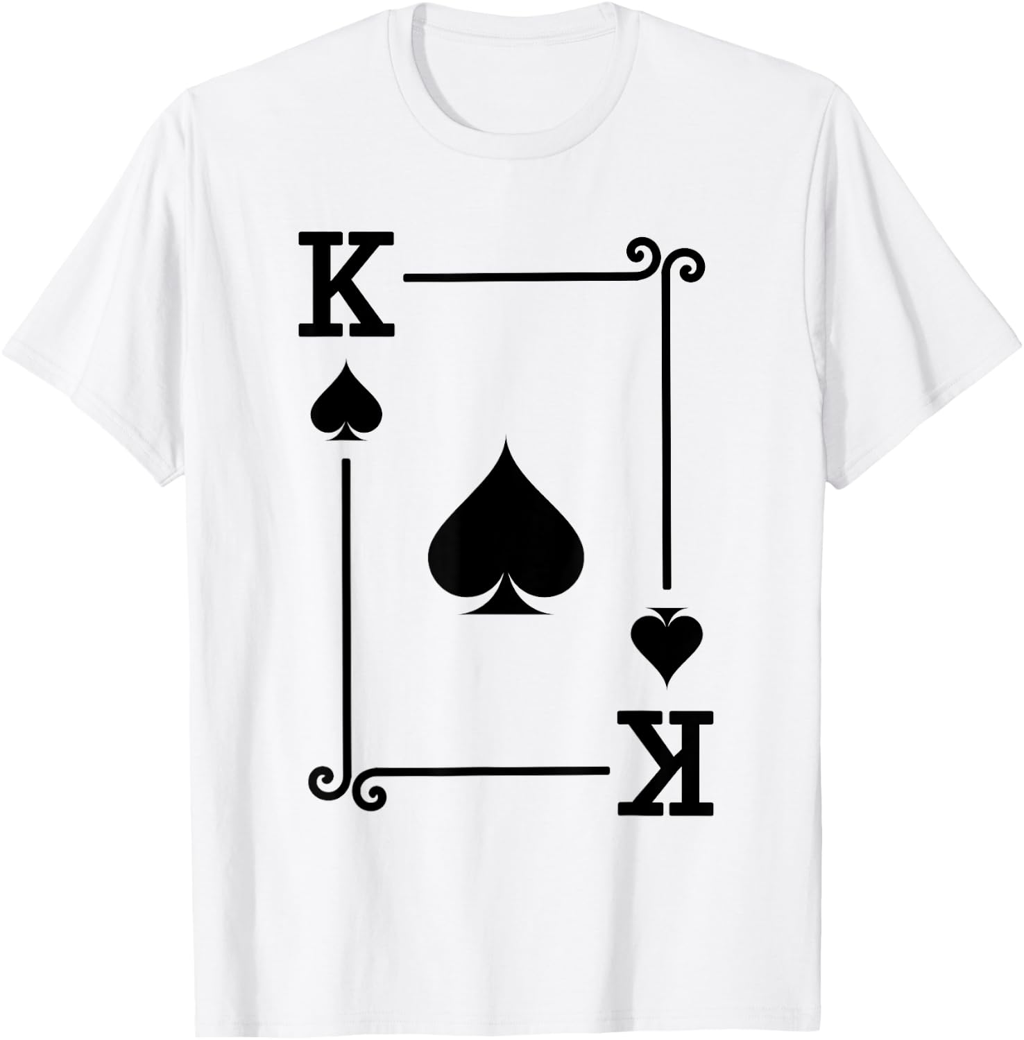 King Spades Card Costume - Playing Cards - King Spades T-Shirt - T-Shirt | White