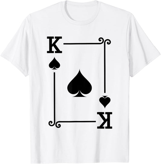 King Spades Card Costume - Playing Cards - King Spades T-Shirt - T-Shirt | White