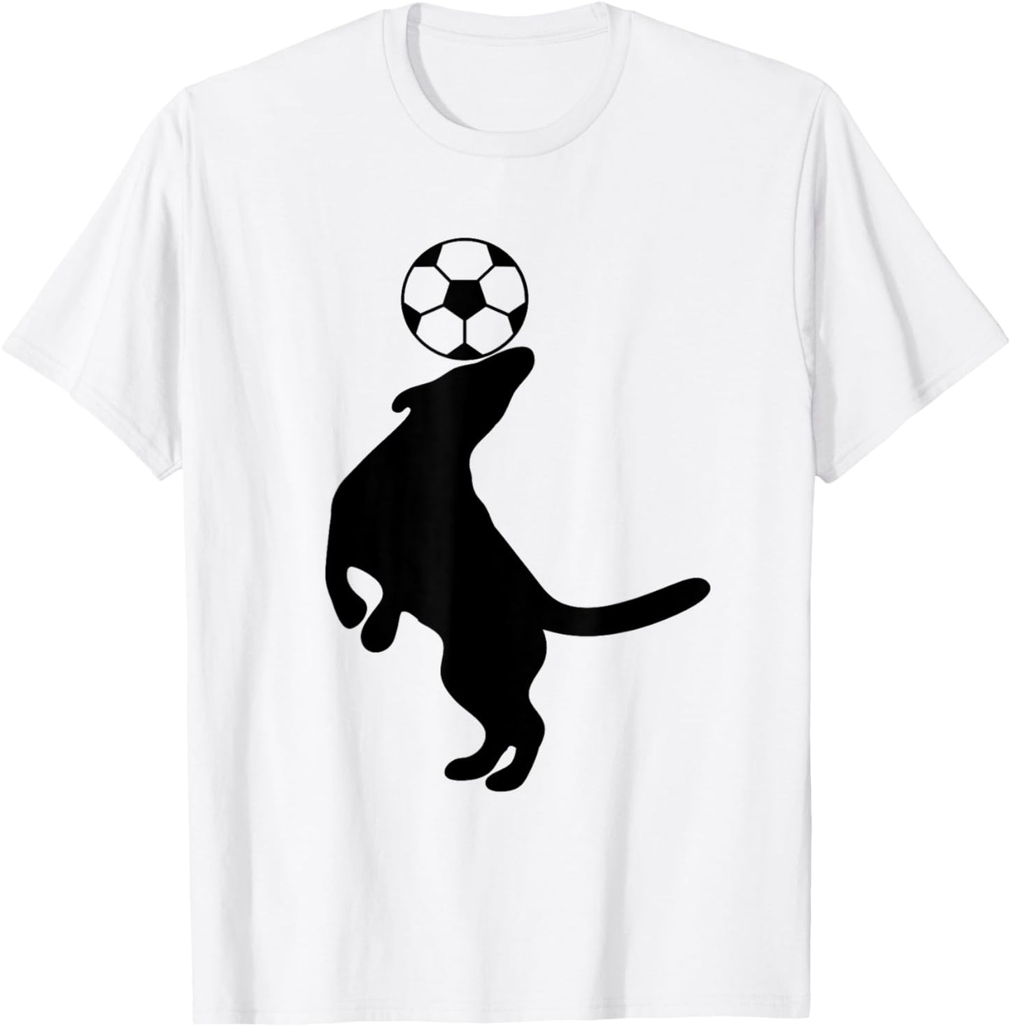 Dog Playing Outdoor Sports Soccer Champ Women T-Shirt - T-Shirt | White