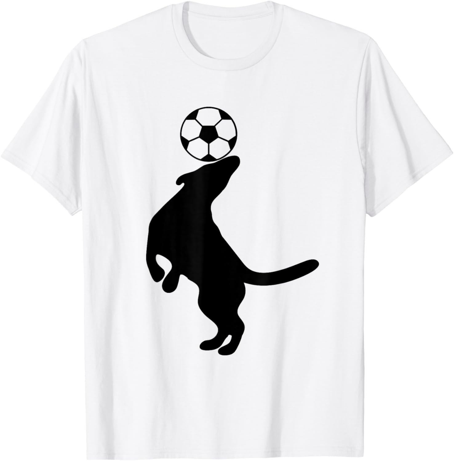 Dog Playing Outdoor Sports Soccer Champ Women T-Shirt - T-Shirt | White