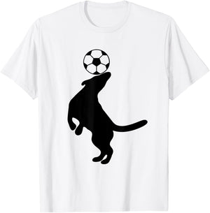 Dog Playing Outdoor Sports Soccer Champ Women T-Shirt - T-Shirt | White