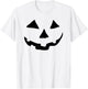 Halloween Jack O Lantern Pumpkin Face T-Shirt - T-Shirt | White