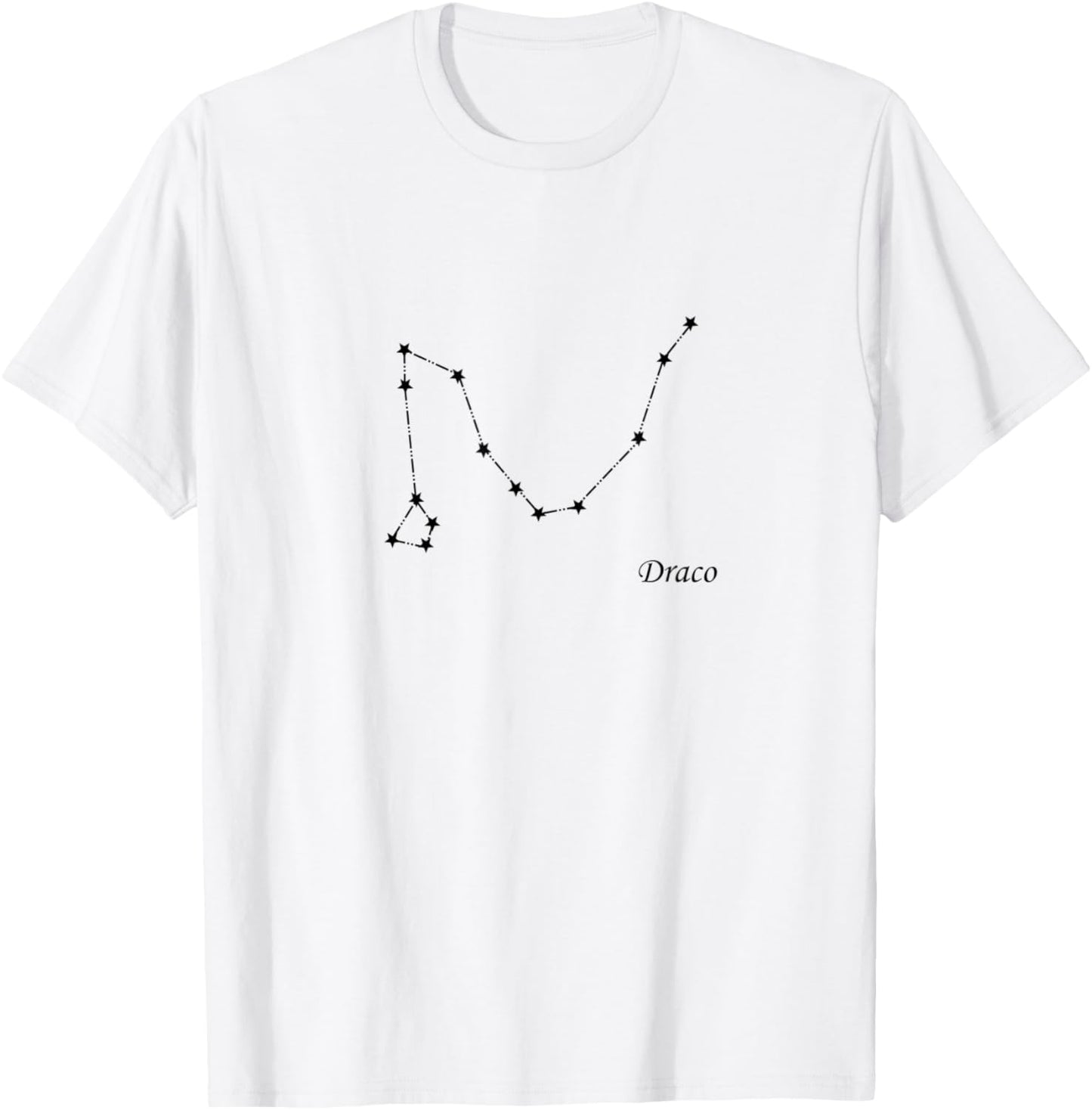 Draco the Dragon Constellation T-Shirt - T-Shirt | White