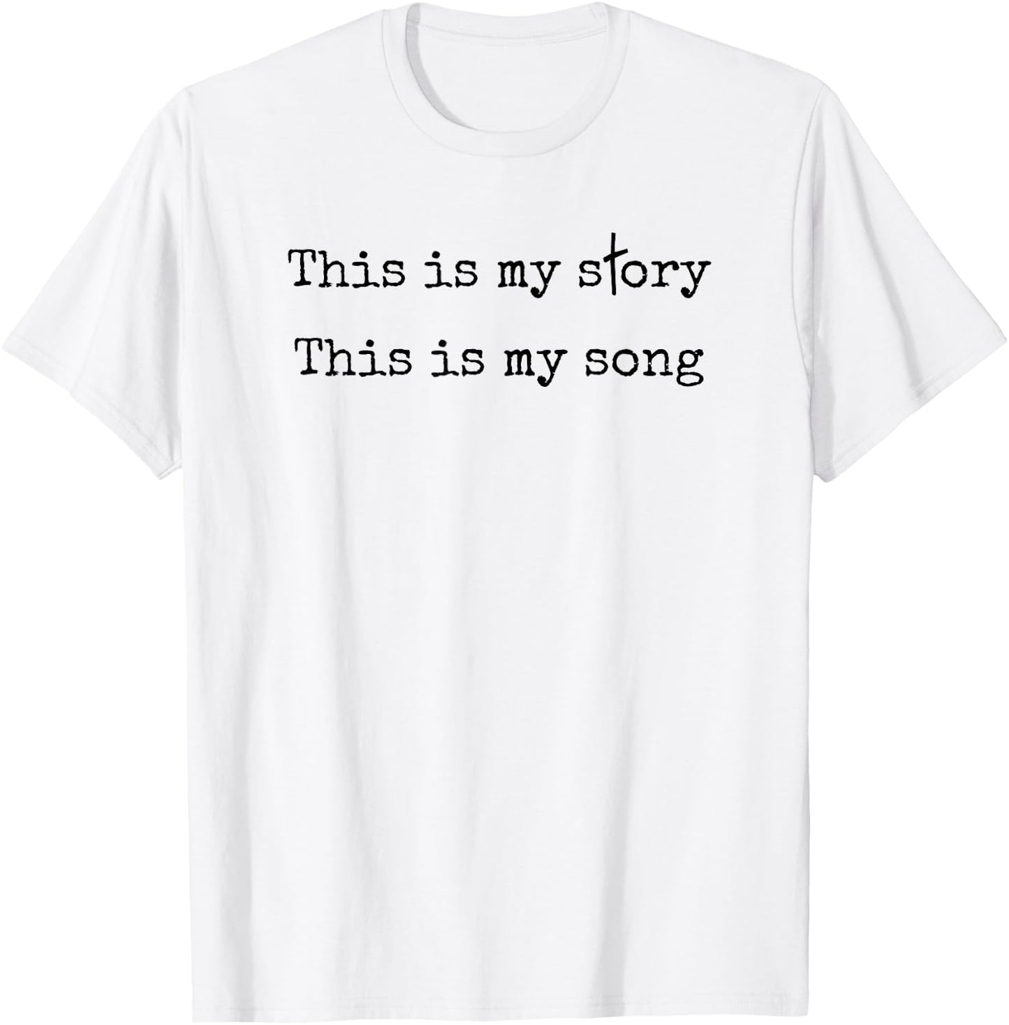 Blessed Assurance Hymn Christian Faith Worship T-Shirt - T-Shirt | White