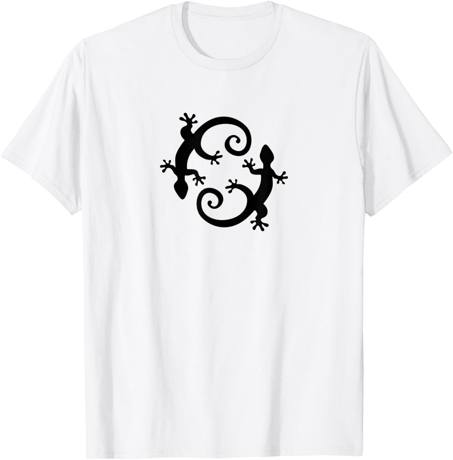 Gecko, lucky charm, lizard, salamander, reptile, animal T-Shirt - T-Shirt | White