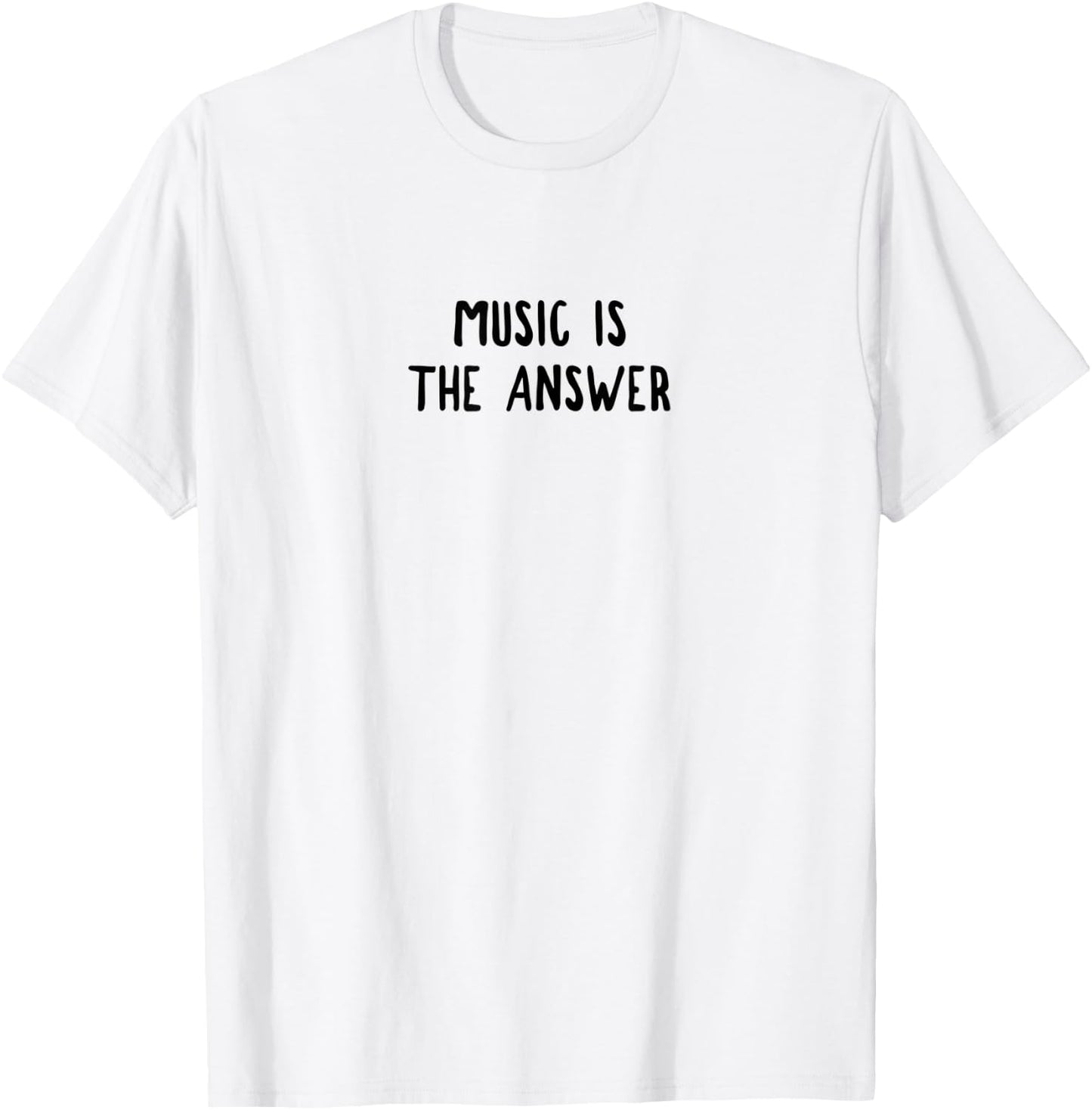 Music Is The Answer T-Shirt - T-Shirt | White