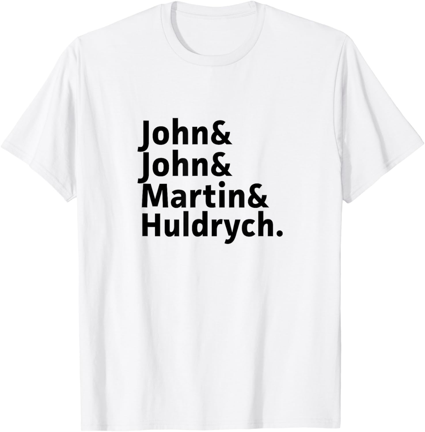 John Calvin, Knox, Martin Luther, Zwingli-Reformers Names T-Shirt - T-Shirt | White