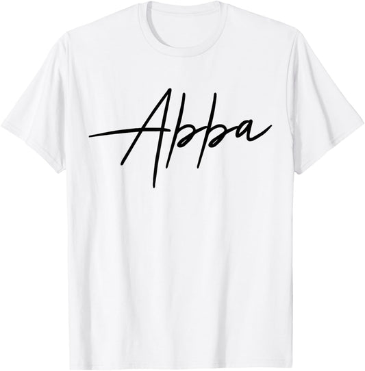 Abba Name Women Men Kids Abba Birthday Shirt Gift Abba Name T-Shirt - T-Shirt | White