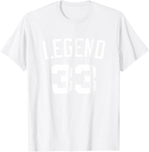 Boston Legend 33 T-Shirt - T-Shirt | White