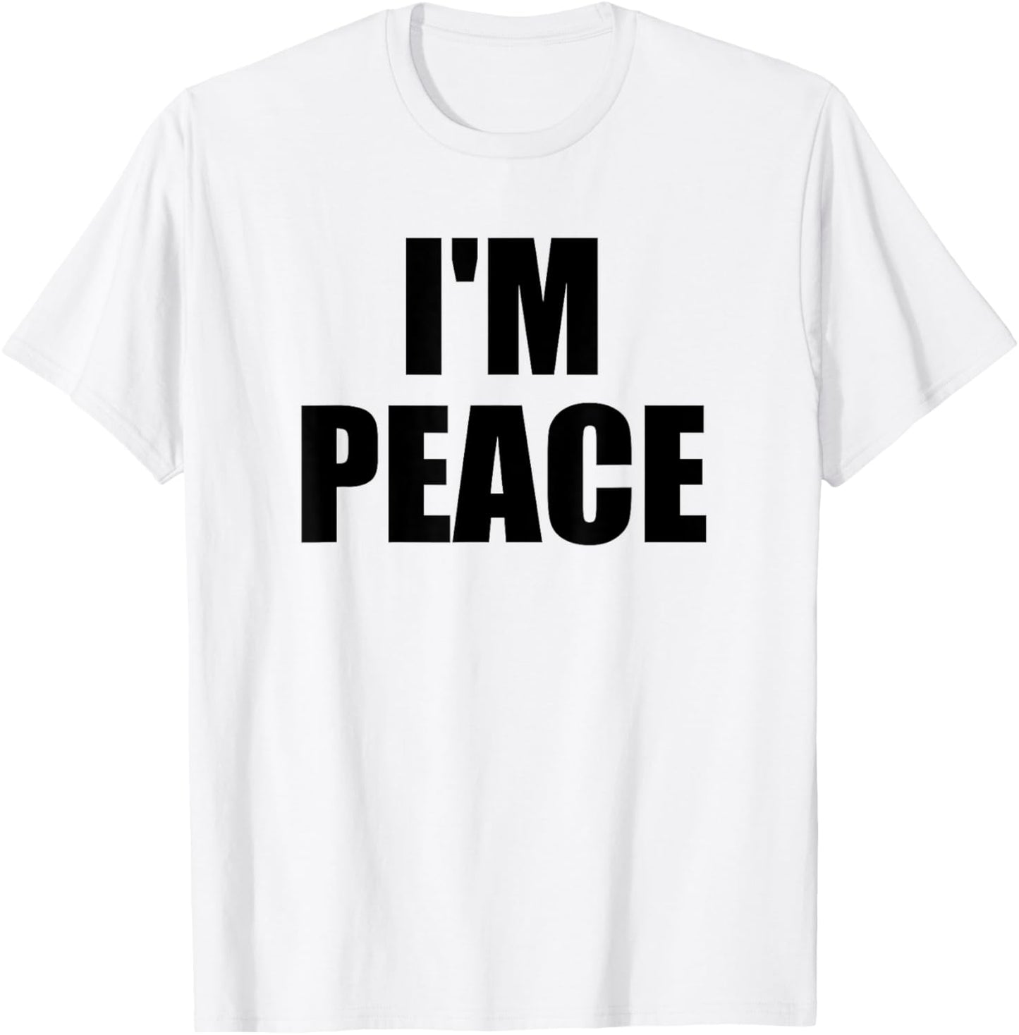 I COME IN PEACE - I'M PEACE Couples T-Shirt - T-Shirt | White
