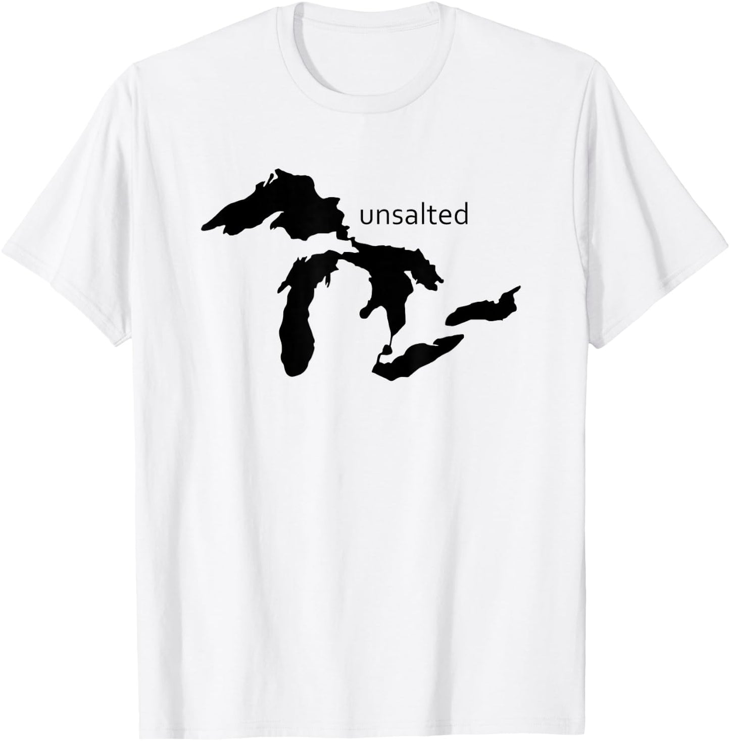 Michigan Unsalted Great Lakes T-Shirt - T-Shirt | White