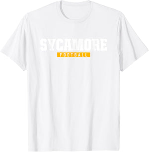 Sycamore High School Football HS T-Shirt - T-Shirt | White